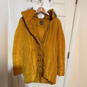Primark Women's Yellow Puffer Jacket size 16 XL
